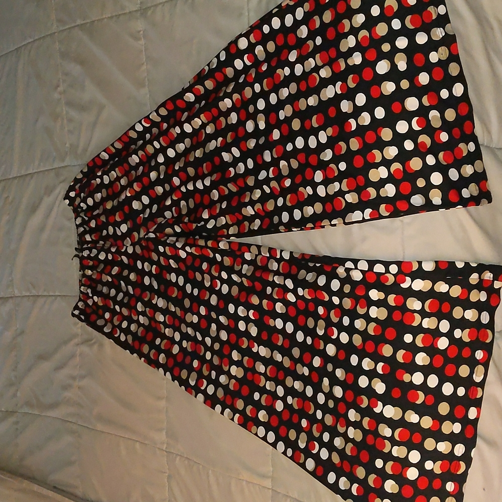 New Directions Wide Leg Bohemian Style Palazzo Pants, size medium